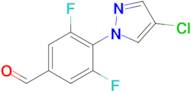 4-(4-Chloro-1h-pyrazol-1-yl)-3,5-difluorobenzaldehyde