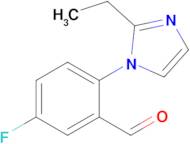 2-(2-Ethyl-1h-imidazol-1-yl)-5-fluorobenzaldehyde