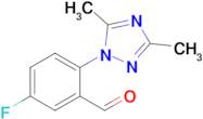 2-(3,5-Dimethyl-1h-1,2,4-triazol-1-yl)-5-fluorobenzaldehyde