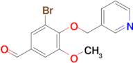 3-Bromo-5-methoxy-4-(pyridin-3-ylmethoxy)benzaldehyde