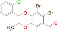 2,3-Dibromo-4-((2-chlorobenzyl)oxy)-5-ethoxybenzaldehyde