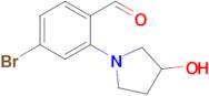 4-Bromo-2-(3-hydroxypyrrolidin-1-yl)benzaldehyde