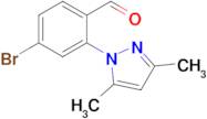 4-Bromo-2-(3,5-dimethyl-1h-pyrazol-1-yl)benzaldehyde