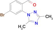 4-Bromo-2-(3,5-dimethyl-1h-1,2,4-triazol-1-yl)benzaldehyde