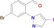 4-Bromo-2-(4-iodo-1h-pyrazol-1-yl)benzaldehyde