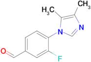 4-(4,5-Dimethyl-1h-imidazol-1-yl)-3-fluorobenzaldehyde