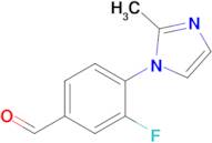 3-Fluoro-4-(2-methyl-1h-imidazol-1-yl)benzaldehyde