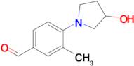 4-(3-Hydroxypyrrolidin-1-yl)-3-methylbenzaldehyde