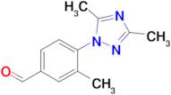 4-(3,5-Dimethyl-1h-1,2,4-triazol-1-yl)-3-methylbenzaldehyde