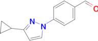 4-(3-Cyclopropyl-1h-pyrazol-1-yl)benzaldehyde