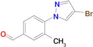 4-(4-Bromo-1h-pyrazol-1-yl)-3-methylbenzaldehyde