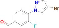 4-(4-Bromo-1h-pyrazol-1-yl)-3-fluorobenzaldehyde