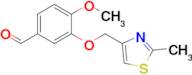 4-Methoxy-3-((2-methylthiazol-4-yl)methoxy)benzaldehyde