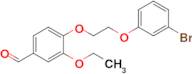 4-(2-(3-Bromophenoxy)ethoxy)-3-ethoxybenzaldehyde