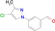 3-(4-Chloro-3-methyl-1h-pyrazol-1-yl)benzaldehyde