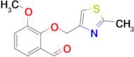 3-Methoxy-2-((2-methylthiazol-4-yl)methoxy)benzaldehyde