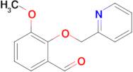 3-Methoxy-2-(pyridin-2-ylmethoxy)benzaldehyde