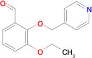 3-Ethoxy-2-(pyridin-4-ylmethoxy)benzaldehyde