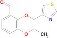 3-Ethoxy-2-(thiazol-4-ylmethoxy)benzaldehyde