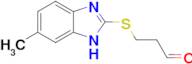 3-[(6-methyl-1H-1,3-benzodiazol-2-yl)sulfanyl]propanal