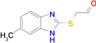 2-[(6-methyl-1H-1,3-benzodiazol-2-yl)sulfanyl]acetaldehyde