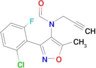 n-(3-(2-Chloro-6-fluorophenyl)-5-methylisoxazol-4-yl)-n-(prop-2-yn-1-yl)formamide