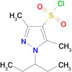 3,5-Dimethyl-1-(pentan-3-yl)-1h-pyrazole-4-sulfonyl chloride