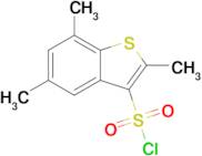 2,5,7-Trimethylbenzo[b]thiophene-3-sulfonyl chloride