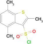 2,4,7-Trimethylbenzo[b]thiophene-3-sulfonyl chloride