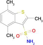 2,4,7-Trimethylbenzo[b]thiophene-3-sulfonamide