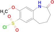 8-Methoxy-2-oxo-2,3,4,5-tetrahydro-1h-benzo[b]azepine-7-sulfonyl chloride