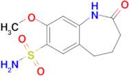 8-Methoxy-2-oxo-2,3,4,5-tetrahydro-1h-benzo[b]azepine-7-sulfonamide