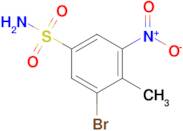 3-Bromo-4-methyl-5-nitrobenzenesulfonamide