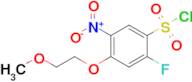 2-Fluoro-4-(2-methoxyethoxy)-5-nitrobenzenesulfonyl chloride