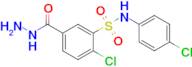 2-Chloro-n-(4-chlorophenyl)-5-(hydrazinecarbonyl)benzenesulfonamide