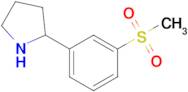 2-(3-(Methylsulfonyl)phenyl)pyrrolidine