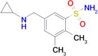 5-((Cyclopropylamino)methyl)-2,3-dimethylbenzenesulfonamide