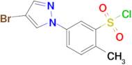 5-(4-Bromo-1h-pyrazol-1-yl)-2-methylbenzenesulfonyl chloride
