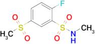 2-Fluoro-n-methyl-5-(methylsulfonyl)benzenesulfonamide