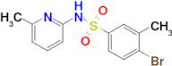 4-Bromo-3-methyl-n-(6-methylpyridin-2-yl)benzenesulfonamide