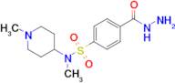 4-(Hydrazinecarbonyl)-n-methyl-n-(1-methylpiperidin-4-yl)benzenesulfonamide