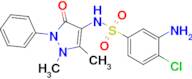 3-Amino-4-chloro-n-(1,5-dimethyl-3-oxo-2-phenyl-2,3-dihydro-1h-pyrazol-4-yl)benzenesulfonamide