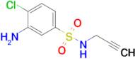 3-Amino-4-chloro-n-(prop-2-yn-1-yl)benzenesulfonamide