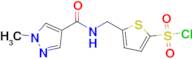 5-((1-Methyl-1h-pyrazole-4-carboxamido)methyl)thiophene-2-sulfonyl chloride