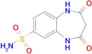 2,4-Dioxo-2,3,4,5-tetrahydro-1h-benzo[b][1,4]diazepine-7-sulfonamide