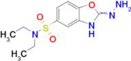 N,N-diethyl-2-hydrazinylidene-2,3-dihydro-1,3-benzoxazole-5-sulfonamide