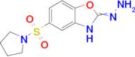 2-hydrazinylidene-5-(pyrrolidine-1-sulfonyl)-2,3-dihydro-1,3-benzoxazole