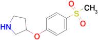 3-(4-(Methylsulfonyl)phenoxy)pyrrolidine