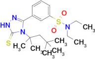 N,N-diethyl-3-[5-sulfanylidene-4-(2,4,4-trimethylpentan-2-yl)-4,5-dihydro-1H-1,2,4-triazol-3-yl]...