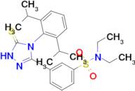 3-{4-[2,6-bis(propan-2-yl)phenyl]-5-sulfanylidene-4,5-dihydro-1H-1,2,4-triazol-3-yl}-N,N-diethylbe…